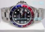 Copy Rolex GMT-Master II Black Dial Blue & Red Ceramic Bezel SS Case Watch